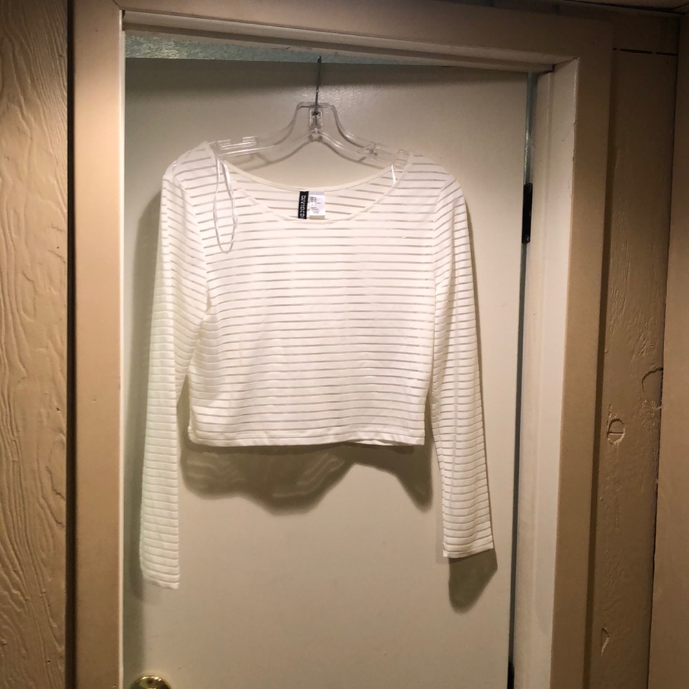 White crop top